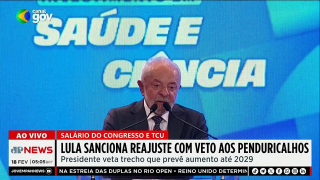 Lula veta penduricalhos em reajuste de servidores do Congresso