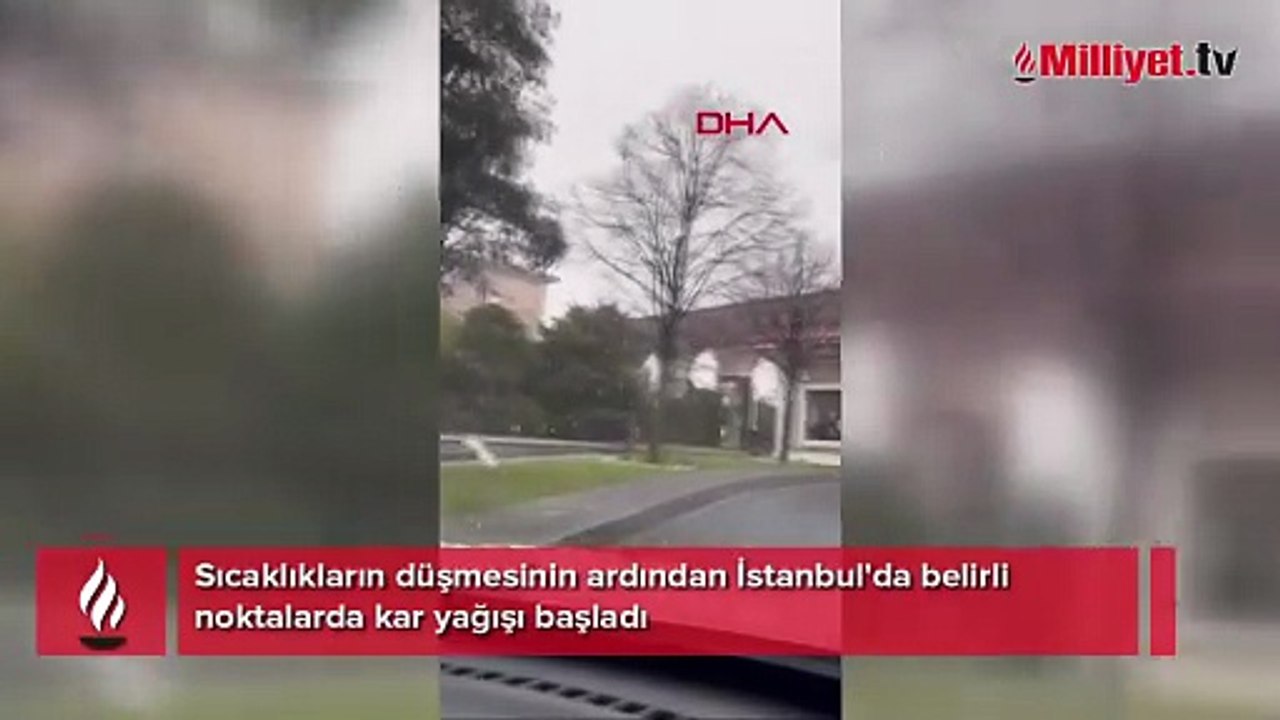 Meteoroloji haritayı güncelledi! AKOM saat verdi! İstanbul’a kar yağışı başladı