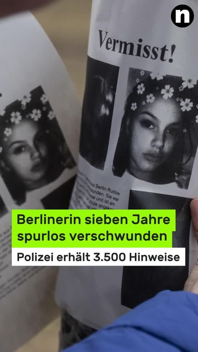 No Glomex Vermisstenfall Rebecca Reusch: Berlinerin seit sieben Jahren spurlos verschwunden - Polizei erhält 3.500 Hinweise