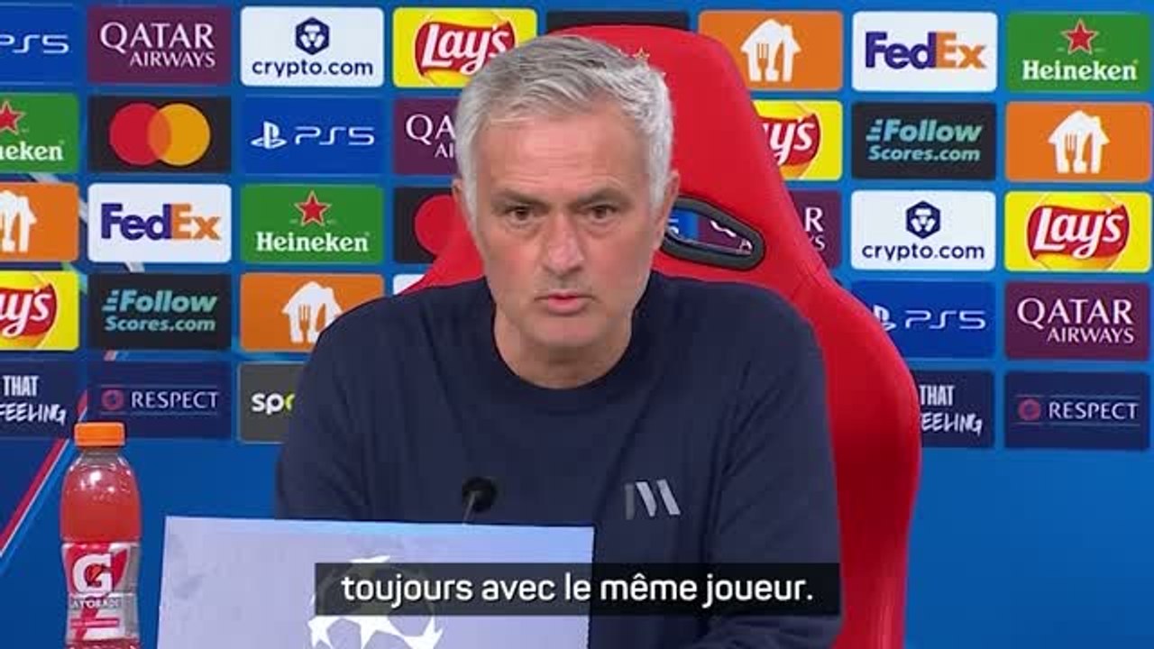 Benfica - Mourinho sur Vinicius : "Cela se produit dans de nombreux stades, toujours avec le même joueur"