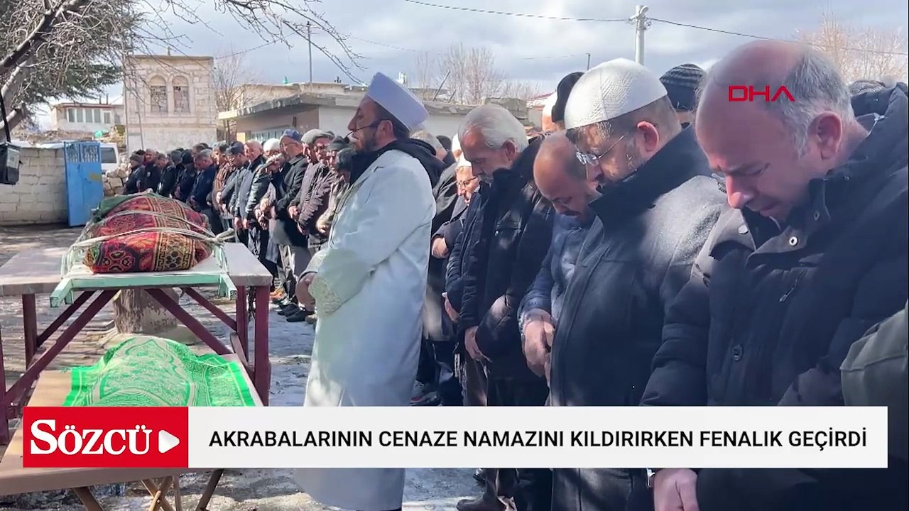 Kardeşi, yengesi ve yeğeninin cenaze namazını kıldırırken fenalık geçirdi