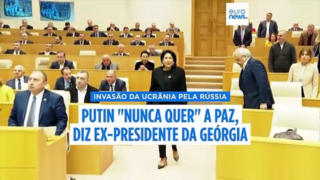 Putin nunca quer a paz, diz Zourabichvili à Euronews