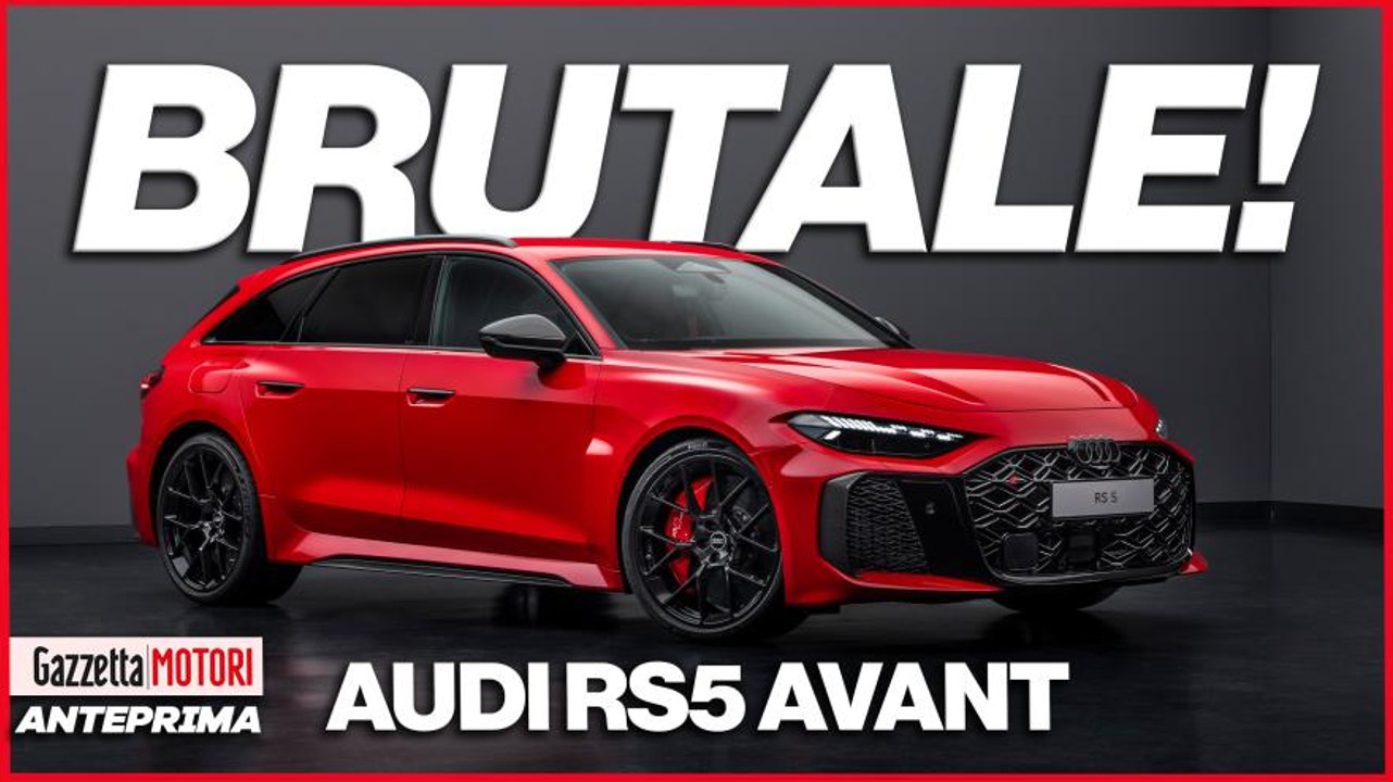 Audi RS 5 Avant, l'ibrida che graffia: 639 Cv di furia elettromeccanica