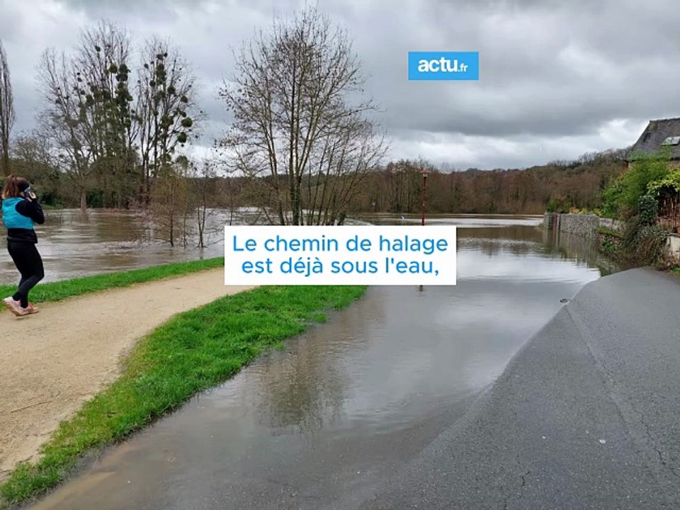 Crue de la Rance à Dinan-Léhon jeudi 19 février 2026