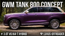 GWM Tank 800 Concept vor Serienstart im nächsten Monat