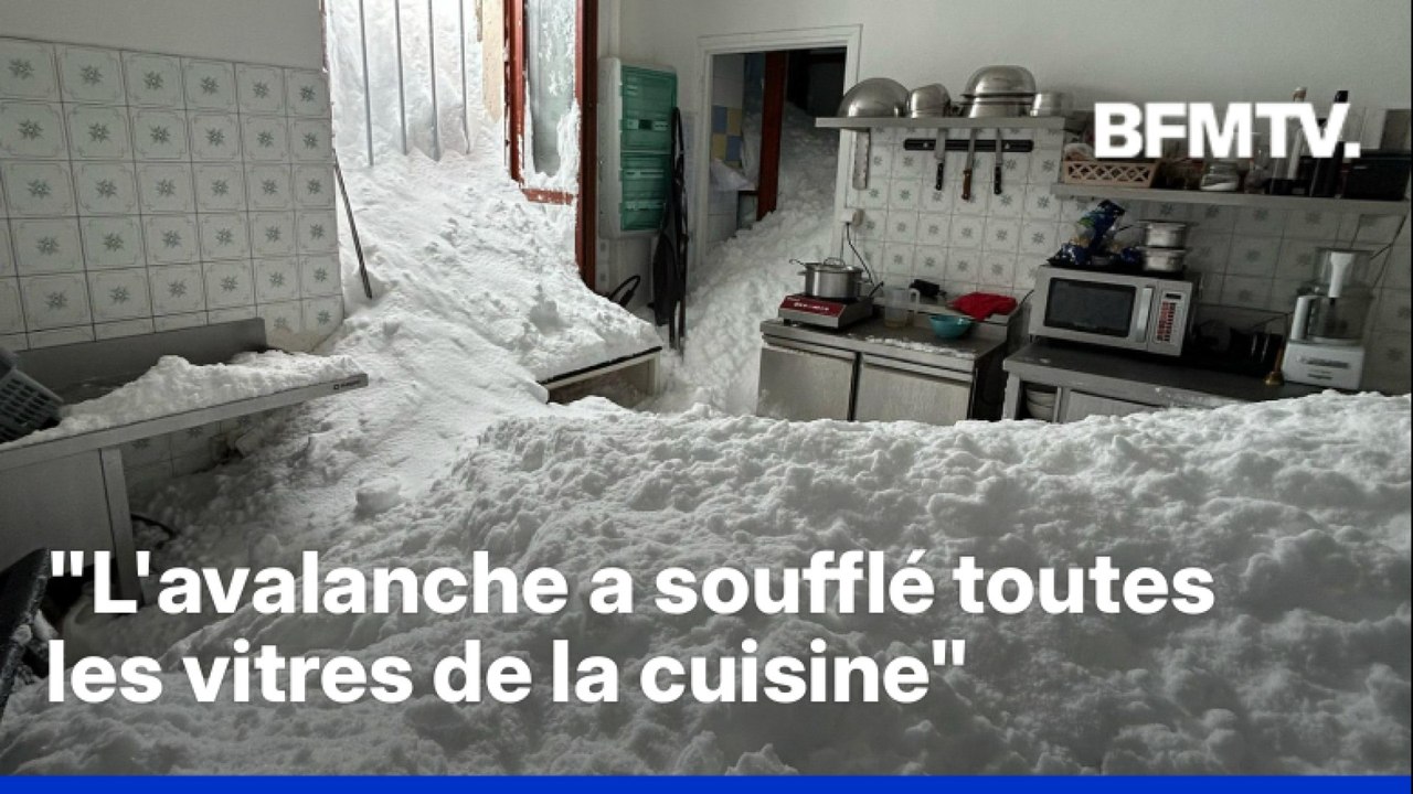 "Ça a soufflé toutes les vitres de la cuisine": une avalanche s'engouffre dans un refuge de montagne
