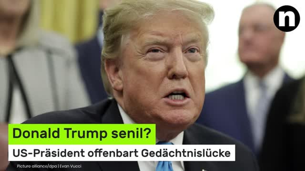 Donald Trump senil?: Kandidat für Wahl vergessen - US-Präsident offenbart Gedächtnislücke