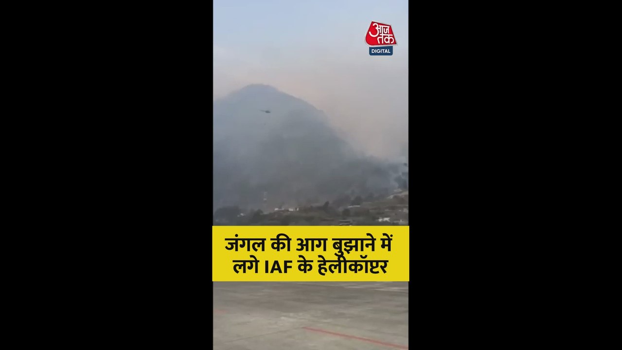 अरुणाचल प्रदेश के जंगल में लगी आग, बुझाने में ज...