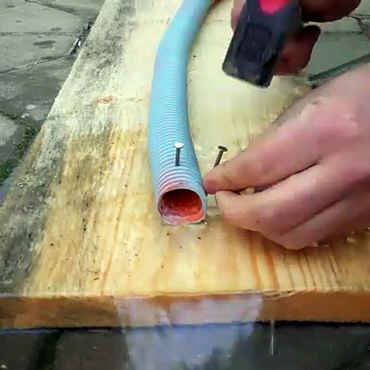 Make the solution for water tube holder