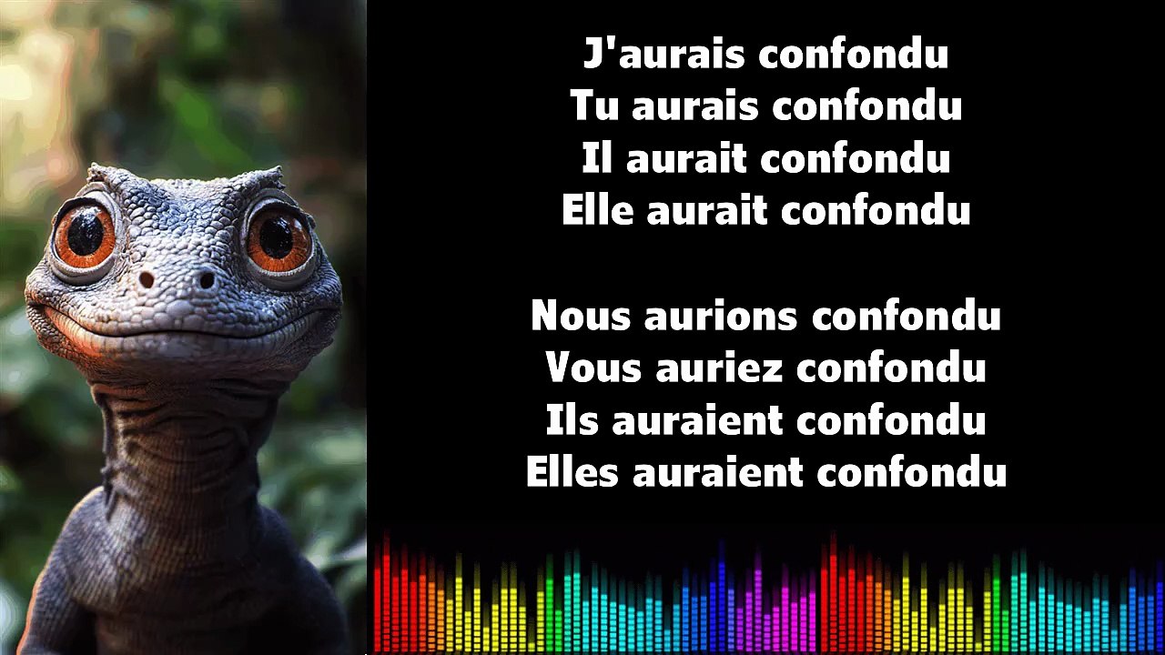 ♫ Apprendre la conjugaison en chantant ♫  I CONFONDRE I Conditionnel Passé_