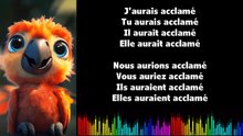 ♫ Apprendre la conjugaison en chantant ♫  I ACCLAMER I Conditionnel Passé_