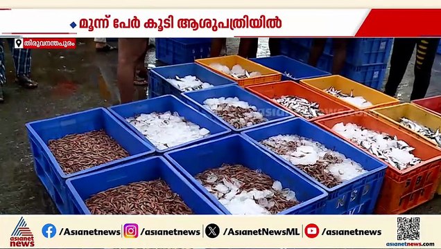 തിരുവനന്തപുരത്ത് മീൻ കഴിച്ച 3 പേർകൂടി ആശുപത്രിയിൽ; ഭക്ഷ്യവിഷബാധയെന്ന് സംശയം