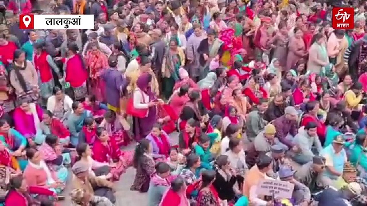 बिंदुखत्ता को राजस्व ग्राम घोषित करने की मांग, सड़कों पर उतरा जनसैलाब, सरकार को दी चेतावनी