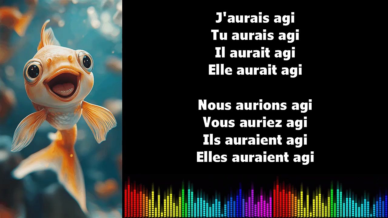 ♫ Apprendre la conjugaison en chantant ♫  I AGIR I Conditionnel Passé_