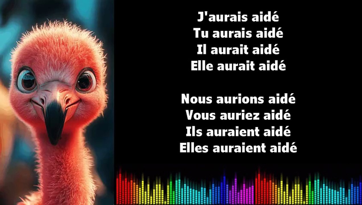 ♫ Apprendre la conjugaison en chantant ♫  I AIDER I Conditionnel Passé_