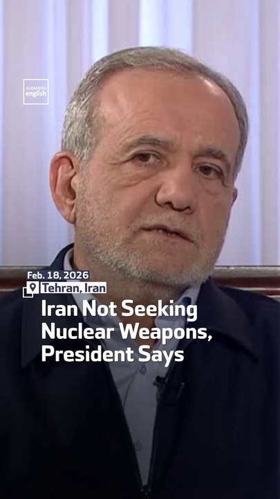 Iran Not Seeking Nuclear Weapons, President Says