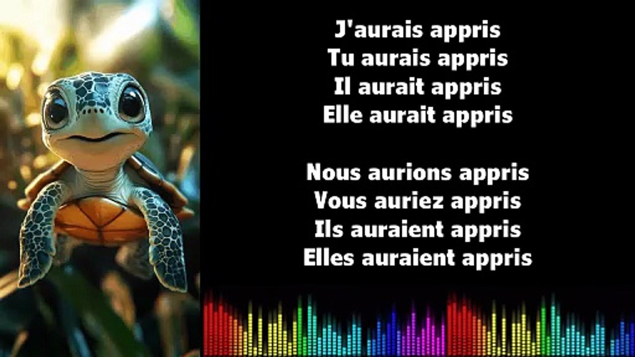 ♫ Apprendre la conjugaison en chantant ♫  I APPRENDRE I Conditionnel Passé_