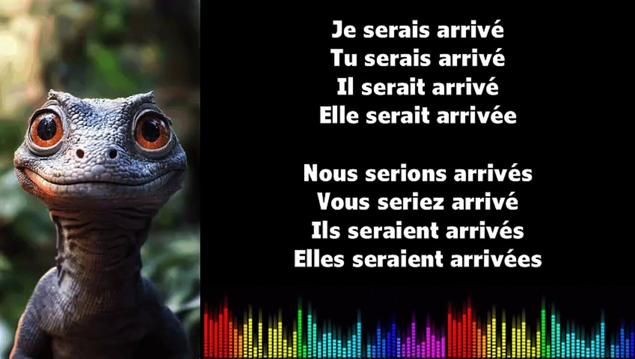 ♫ Apprendre la conjugaison en chantant ♫  I ARRIVER I Conditionnel Passé_