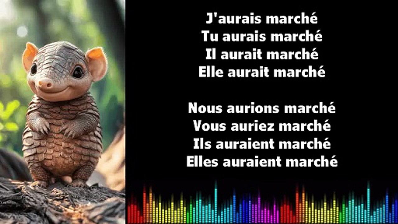♫ Apprendre la conjugaison en chantant ♫  I MARCHER I Conditionnel Passé_