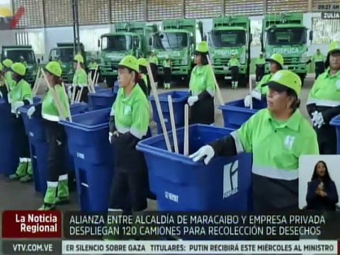 Desplegados 120 camiones para la recolección de los desechos sólidos en el estado Zulia