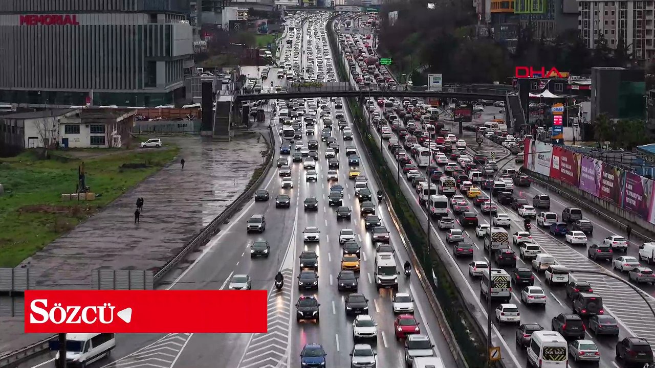 İstanbul’da trafik yoğunluğu yüzde 90'a ulaştı