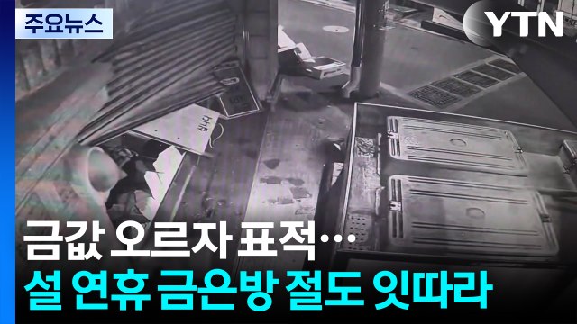 금값 오르자 표적...설 연휴 금은방 절도 잇따라 / YTN