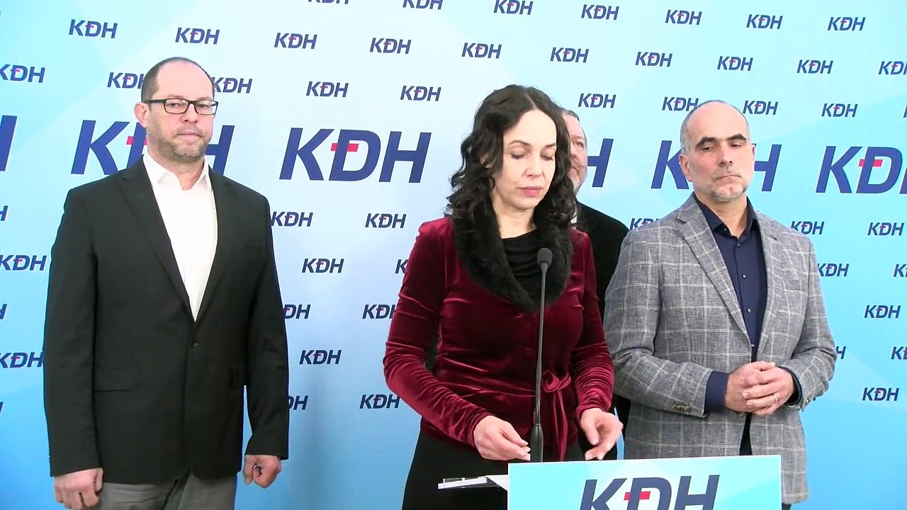 ZÁZNAM: KDH kritizuje rozhodnutie vlády o plošných kontrolách mimovládnych organizácií