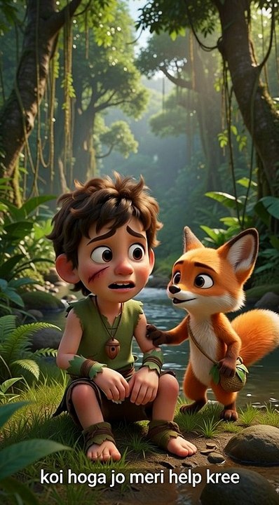 Ik Din Main Ghar Puhchonga 🏠 | A Brave Boy's Survival Story | Kids Cartoon