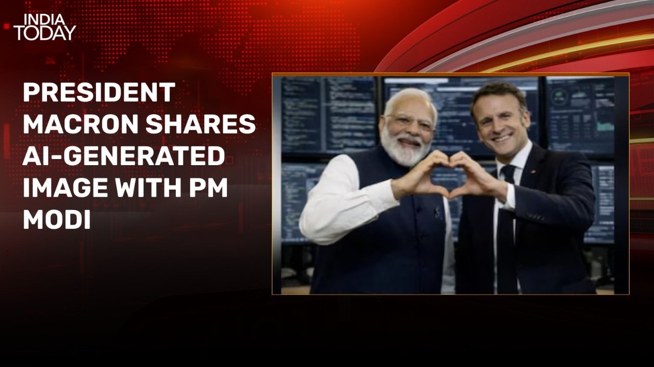 Macron shares AI-generated image with PM Modi ahead of AI Impact Summit