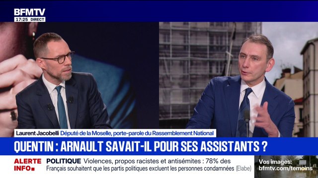 Mort de Quentin Deranque: Raphaël Arnault est le chef d'une milice , estime Laurent Jacobelli, député RN