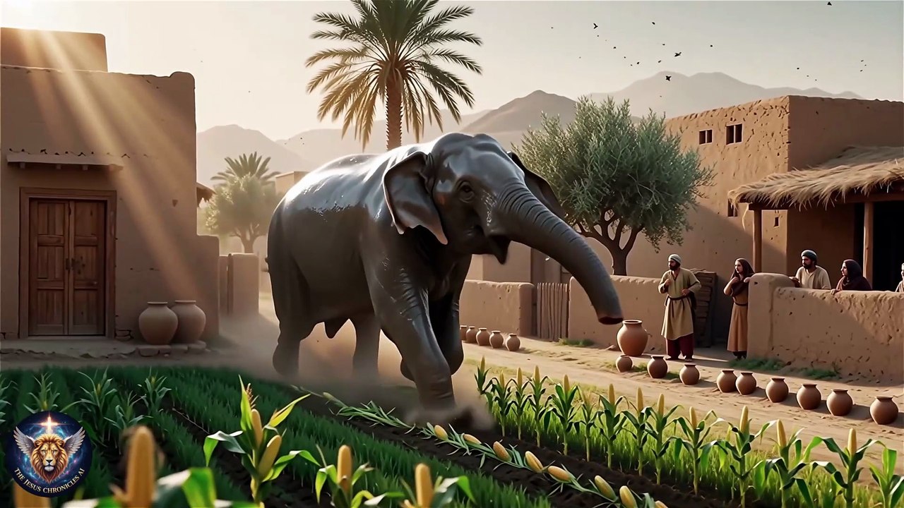 The Mad Elephant & Jesus: A Miracle of Compassion | Faith-Based Story #jesus #jesuschrist #trading