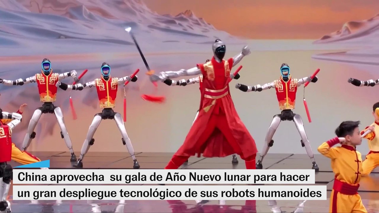 China hace una demostración de sus avanzados robots humanoides en la gala de Año Nuevo