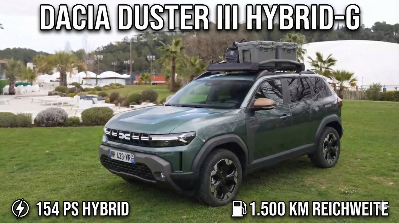 2026 Dacia Duster III hybrid-G 150 4x4 Extreme Oliv-Grün im Check