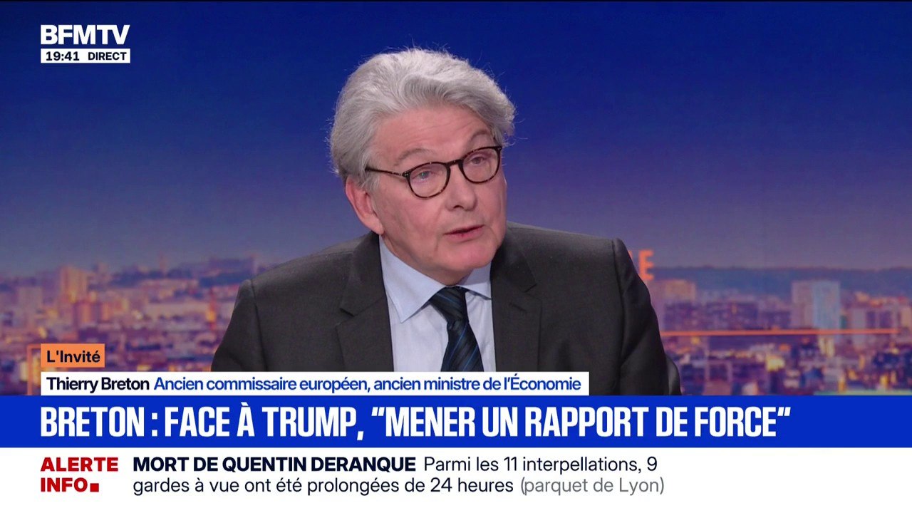 États-Unis/Europe: "Il faut mener un rapport de force", assure Thierry Breton, ancien commissaire européen