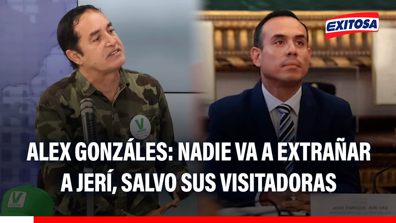 Alex Gonzáles: Nadie va a extrañar a Jerí, salvo sus visitadoras