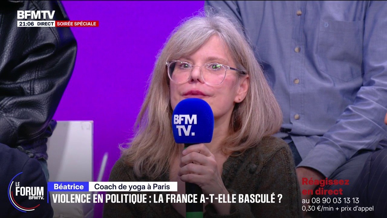FORUM BFM - Mort de Quentin: "La jeunesse se radicalise de plus en plus", assure Béatrice, coach de yoga à Paris