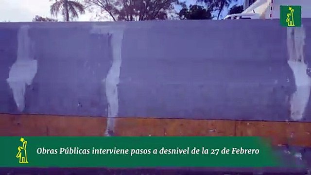 Obras Públicas interviene pasos a desnivel de la 27 de Febrero