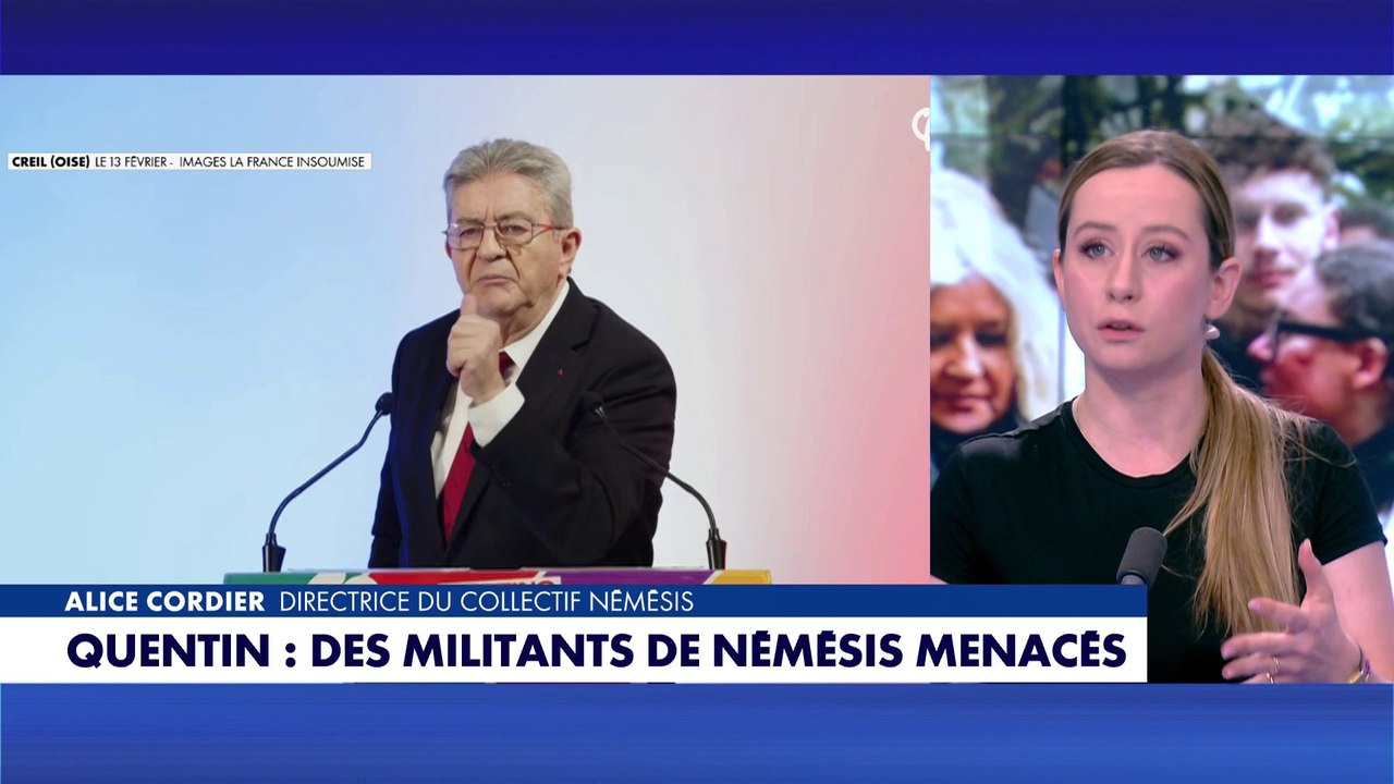 Alice Cordier réagit aux attaques de Jean-Luc Mélenchon à l'encontre du collectif Nemesis