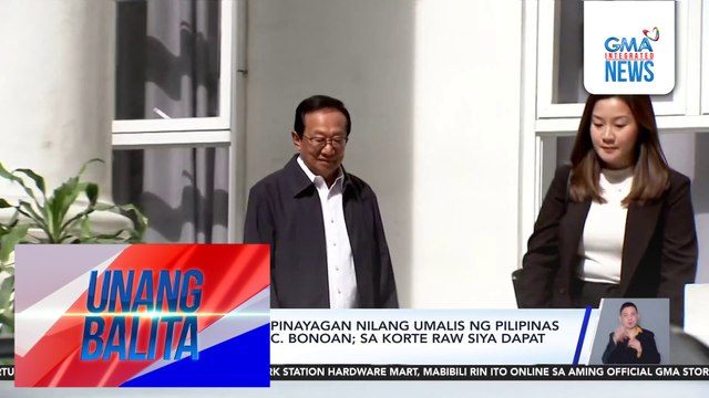 DOJ, itinangging pinayagan nilang umalis ng Pilipinas si dating DPWH Sec. Bonoan; sa Korte raw siya dapat magpaalam | Unang Balita