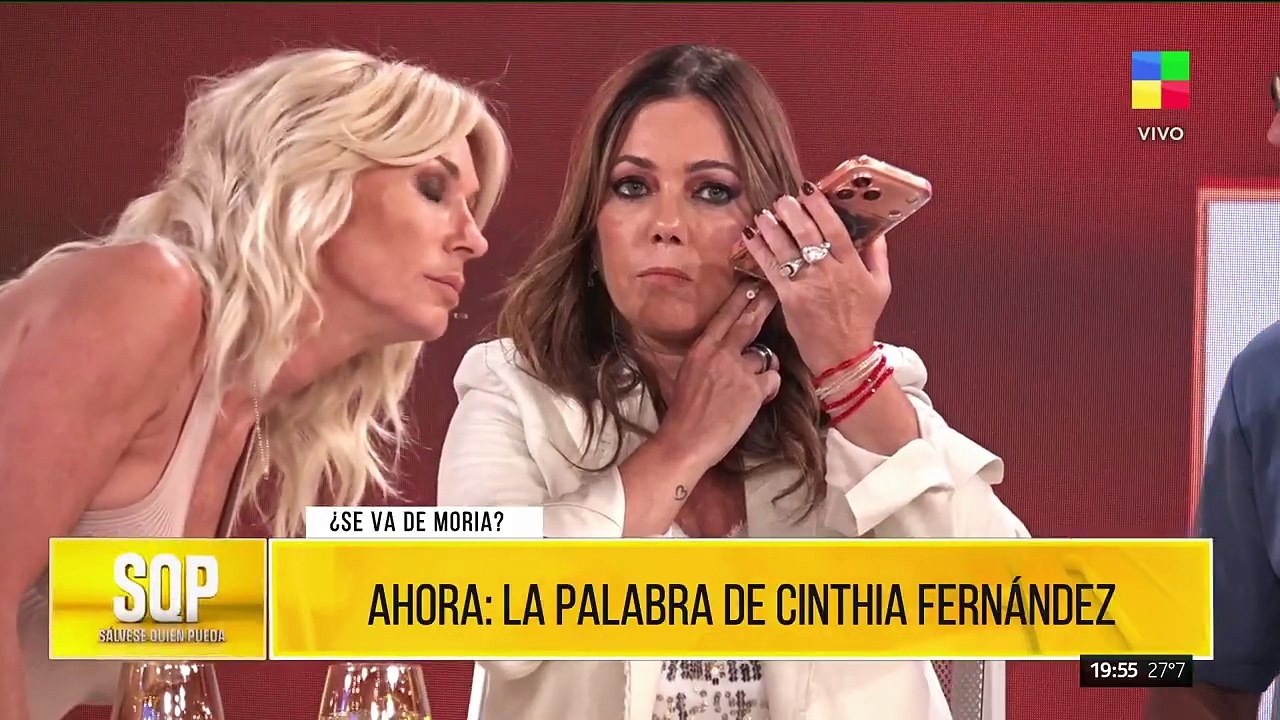 La fuerte bronca de Cinthia Fernández con Moria Casán