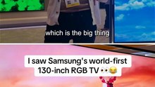 I Saw Samsung's World-first 130-inch RGB TV — And It's One Beautiful Beast #shorts