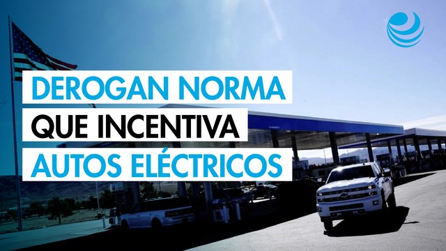 Trump deroga norma que incentiva producción de autos eléctricos por ahorro de combustible