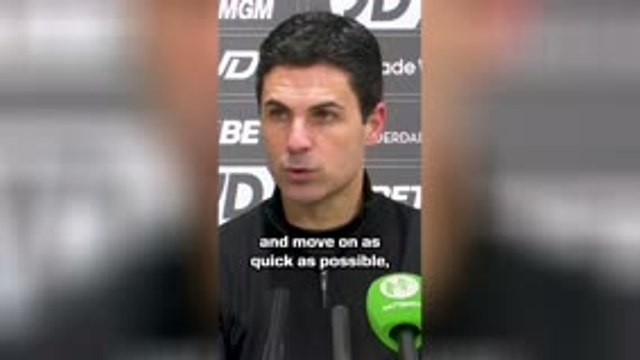 Arteta admits Arsenal are in 'a moment of disappointment'