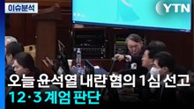 오늘 윤석열 내란 혐의 1심 선고...12·3 계엄 판단 / YTN
