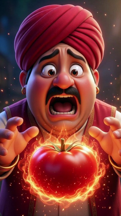 😱 मुखिया का हाथ जल गया! Don't Touch The Gold! 🍅🔥 #Shorts