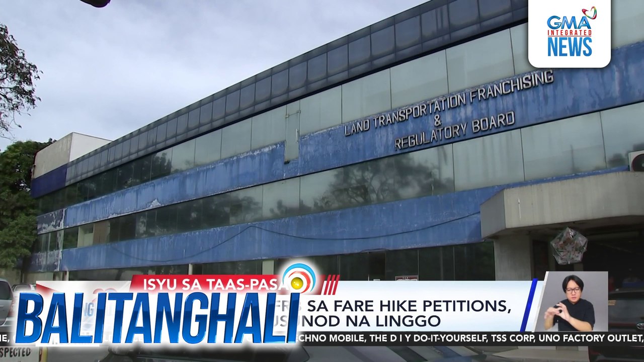 Pagdinig ng LTFRB sa fare hike petitions, sisimulan sa susunod na linggo | Balitanghali