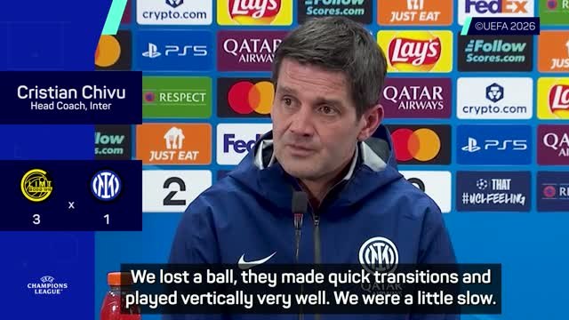 Chivu demands more grit and quality from Inter after shock Bodo defeat