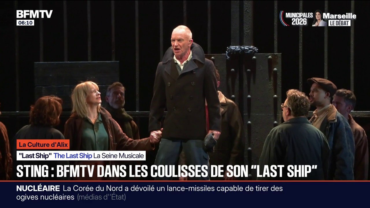 LA CULTURE D'ALIX - BFMTV dans les coulisses de "The last ship", un spectacle musical de Sting