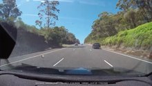 Steve Byrne encountered this driver going the wrong way on the M1 near Helensburgh. The second clip shows how he got there
