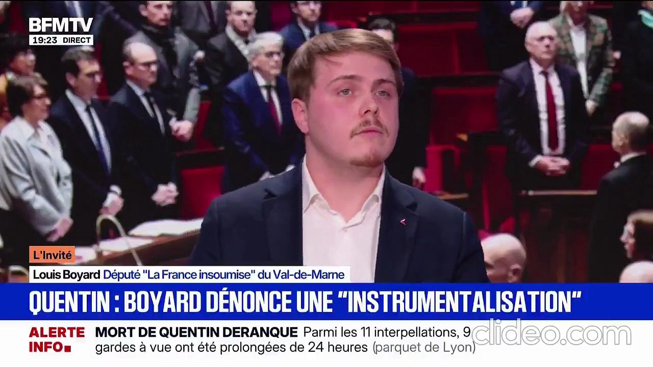 En difficulté pour expliquer ce que faisaient à Lyon les 2 assistants parlementaire de Raphaël Arnault et son ancien stagiaire, Louis Boyard s'en prend aux journalistes : "Vous vous prenez pour des juges ?"